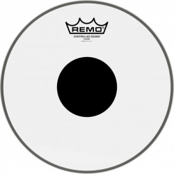 REMO 10" CS TRANSPARENTE+ROND NOIR