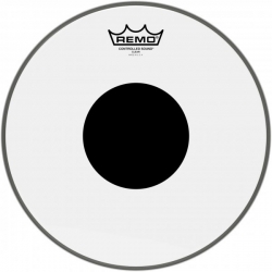 REMO 12" CS TRANSPARENTE+ROND NOIR