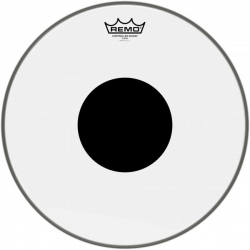 REMO 15" CS TRANSPARENTE+ROND NOIR