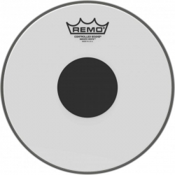 REMO 10" CS BLANC LISSE+ROND NOIR