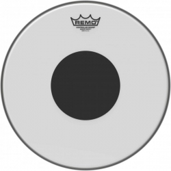 REMO 13" CS BLANC LISSE+ROND NOIR