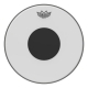 REMO 14" CS BLANC LISSE+ROND NOIR
