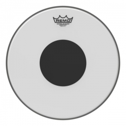 REMO 14" CS BLANC LISSE+ROND NOIR