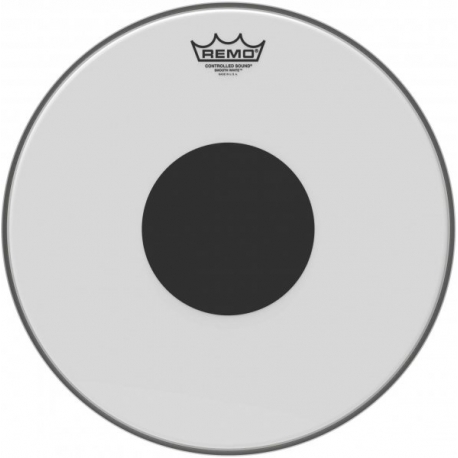 REMO 15" CS BLANC LISSE+ROND NOIR