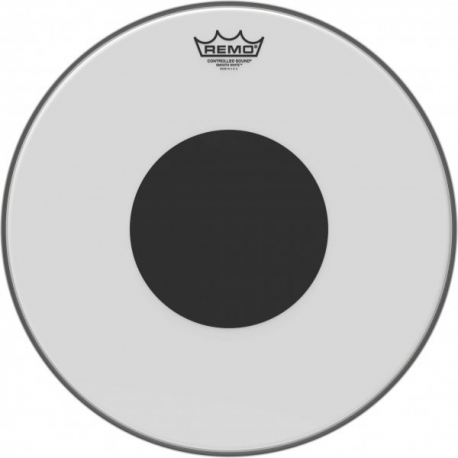 REMO 16" CS BLANC LISSE+ROND NOIR