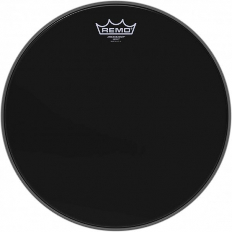 REMO 14" EBONY AMBASSADOR