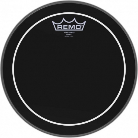REMO 10" EBONY PINSTRIPE