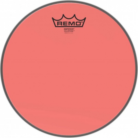 REMO 10" EMPEROR COLORTONE RED