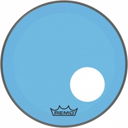 REMO 18" P3 COLORTONE W/HOLE BLUE