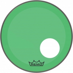 REMO 18" P3 COLORTONE W/HOLE GREEN
