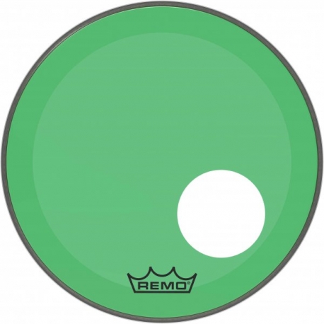 REMO 18" P3 COLORTONE W/HOLE GREEN