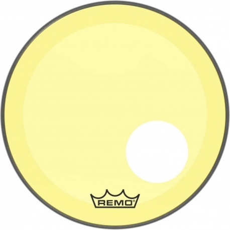 REMO 18" P3 COLORTONE W/HOLE YELLOW