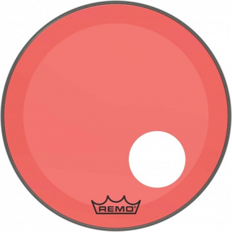 REMO 20" P3 COLORTONE W/HOLE RED