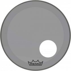 REMO 20" P3 COLORTONE W/HOLE SMOKE