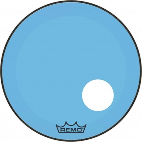 REMO 22" P3 COLORTONE W/HOLE BLUE