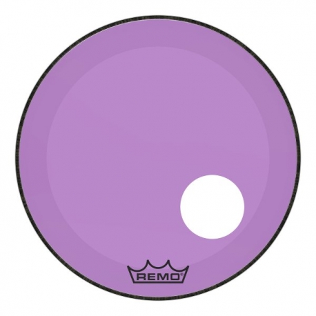 REMO 22" P3 COLORTONE W/HOLE PURPLE