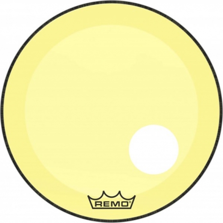 REMO 22" P3 COLORTONE W/HOLE YELLOW