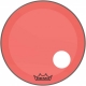 REMO 24" P3 COLORTONE W/HOLE RED