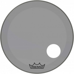 REMO 26" P3 COLORTONE W/HOLE SMOKE