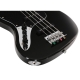 Marcus Miller V7 Vintage Alder-4 LH BK MN 2.0 Black Gauchère