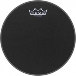 REMO 10" BLACK SUEDE AMBASSADOR