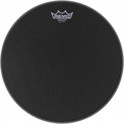 REMO 14" BLACK SUEDE AMBASSADOR