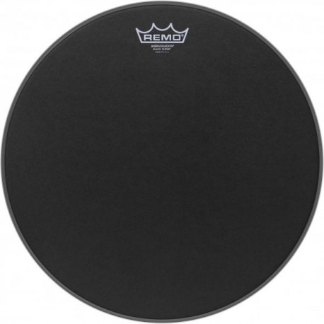 REMO 15" BLACK SUEDE AMBASSADOR