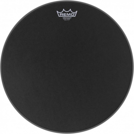 REMO 16" BLACK SUEDE AMBASSADOR