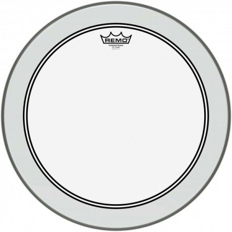 REMO 18" PWRSTRK.3 TRANSPARENT