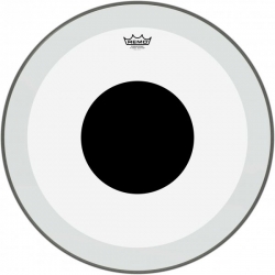 REMO 26" PWRSTRK.3 TRANSP.GC+BK DOT