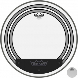 REMO 18" POWERSONIC TRANSPARENT