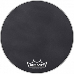 REMO 20" POWERMAX BLACK SUEDE
