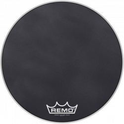 REMO 22" POWERMAX BLACK SUEDE