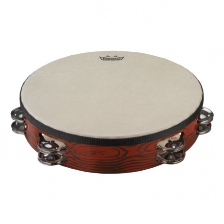REMO 10"GOSPEL PRETND TAMB 2ROW JGL
