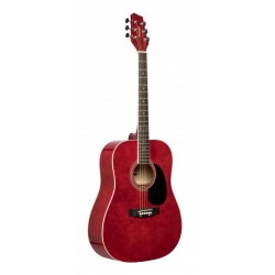 STAGG GT.AC.DREADNOUGHT-RED