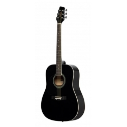 STAGG GT.AC.4/4 DREADNOUGHT-BLACK