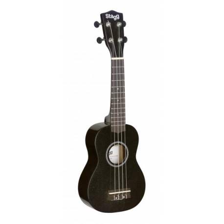 STAGG UKULELE SOPRANO NOIR+HOUSSE