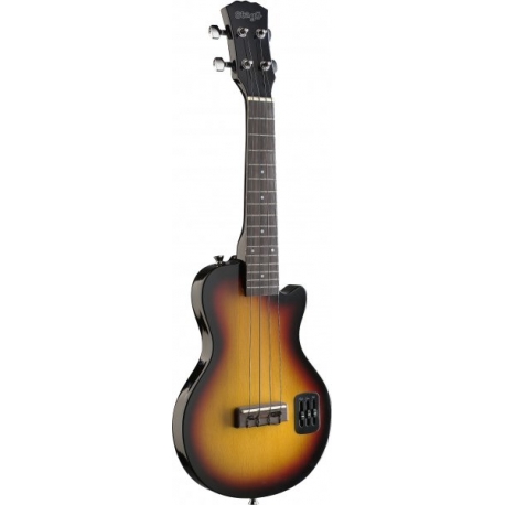 STAGG UKULELE ELECTRIQUE L SUNBURST