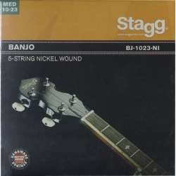 STAGG JEU BANJO 5-CRD/NICKEL/MED LT