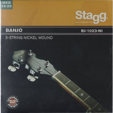 STAGG JEU BANJO 5-CRD/NICKEL/MED LT