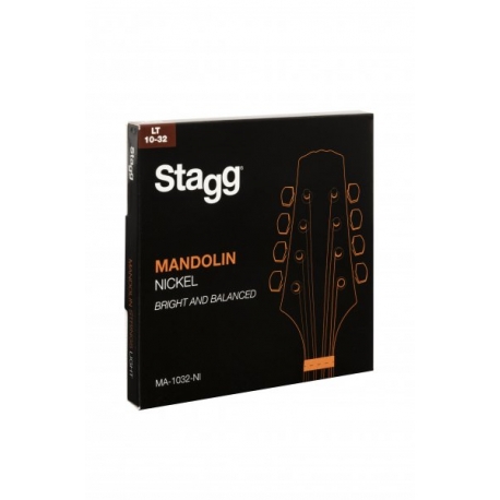 STAGG JEU MANDOLINE 4-C/NICKEL/LT