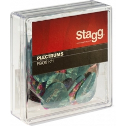 STAGG BOITE PLECTRES 100PCS, 0.71 MM