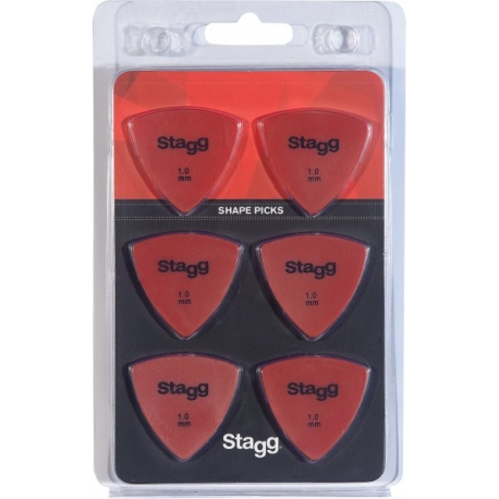 STAGG PLECTRE ELLIPTICx6-1.00