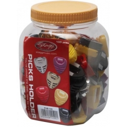 STAGG BOITE PORTE PLECTRE-100PC MIX