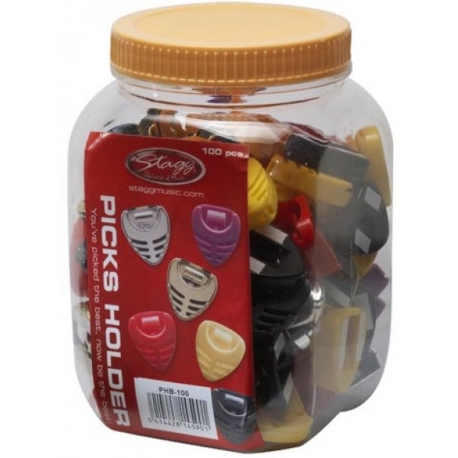 STAGG BOITE PORTE PLECTRE-100PC MIX