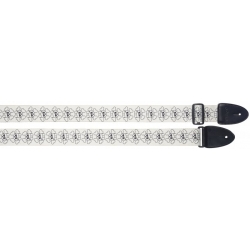STAGG SANGLE TERYL PIRATE BL/BLANC