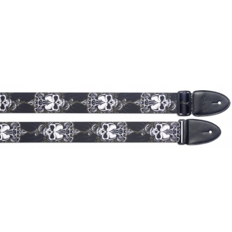 STAGG COURROIE TERYLENE/BLACK SKULL