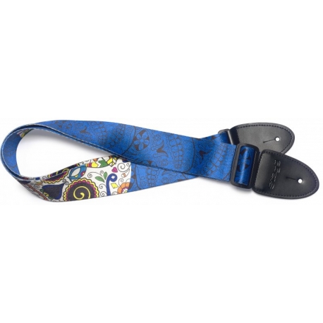 STAGG COURROIE TERYL MEX SKULL BLUE