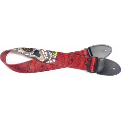 STAGG COURROIE TERYL MEX SKULL ROUGE