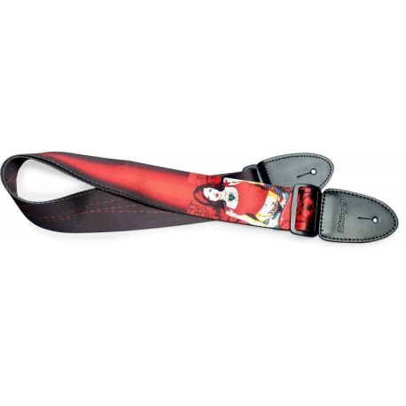 STAGG COURROIE TERYLENE/PINUP RED